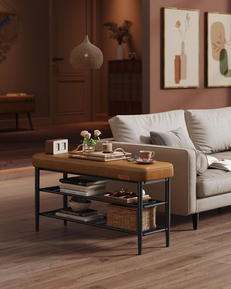 Luxe Schoenbank - Gestoffeerde Zitbank met Opbergruimte - De Vries Meubels