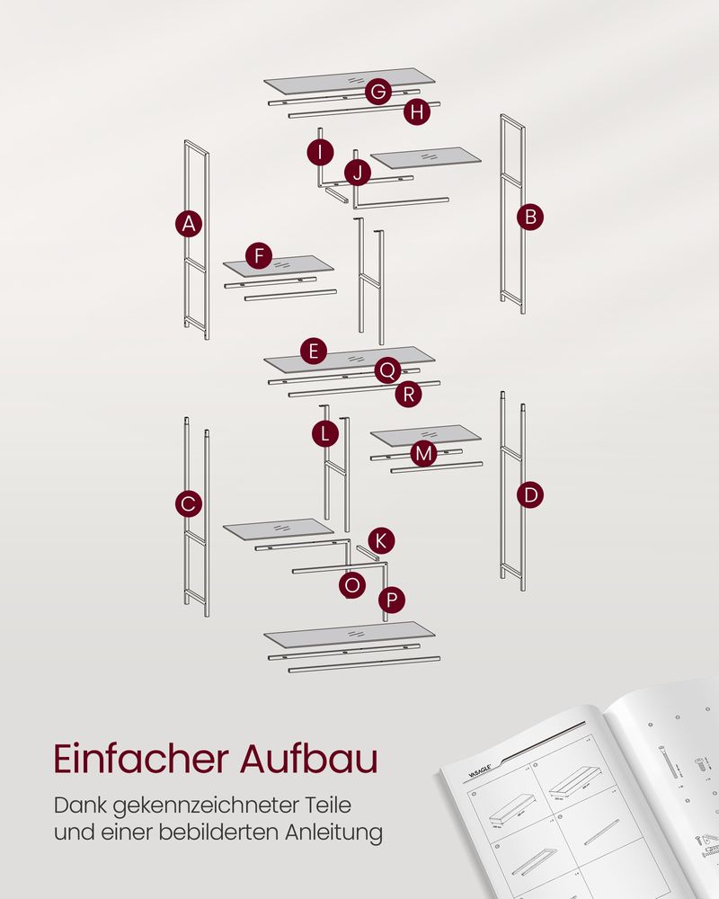 Moderne 6 - laags Staande Kast – Stijlvol & Functioneel - De Vries Meubels