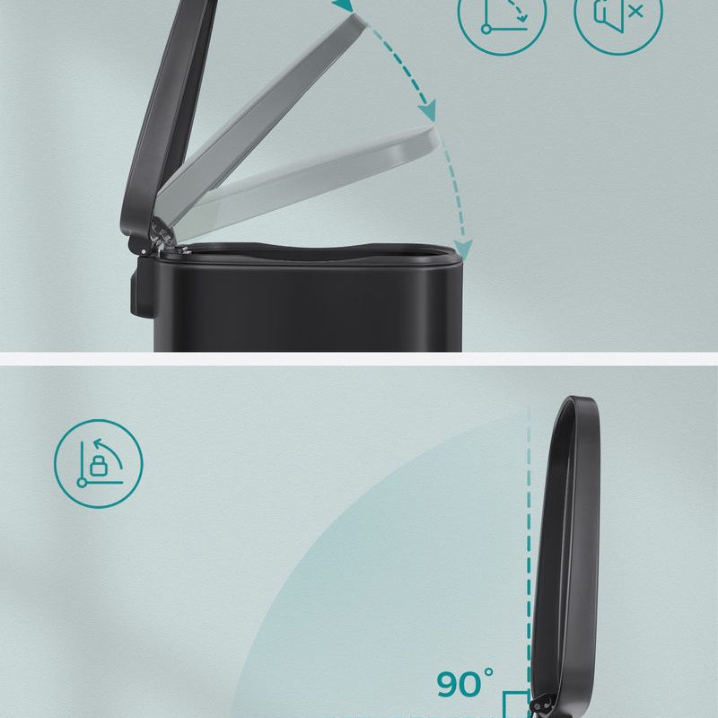 Moderne Pedaalemmer - 50 Liter - Prullenbak - De Vries Meubels