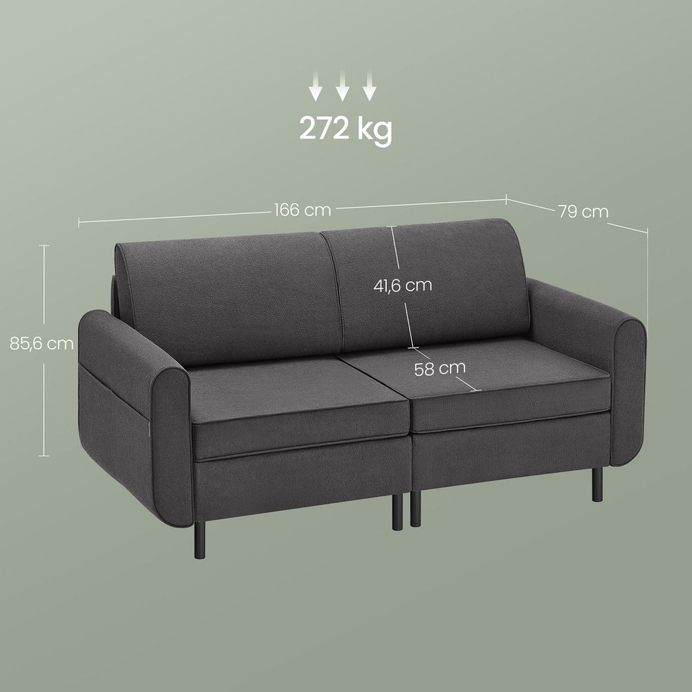 Modulaire Bank - Bouclé Bankstel - Verstelbaar - De Vries Meubels