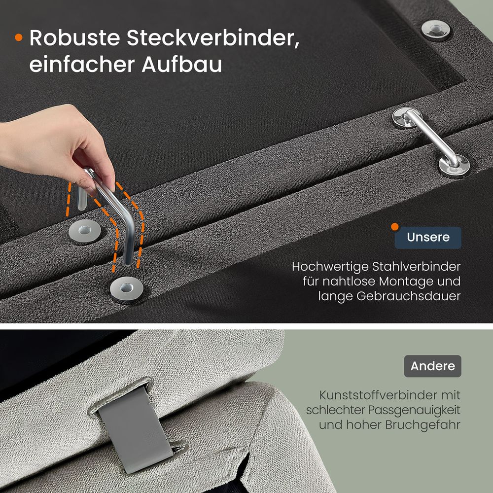 Modulaire Bank - Bouclé Bankstel - Verstelbaar - De Vries Meubels