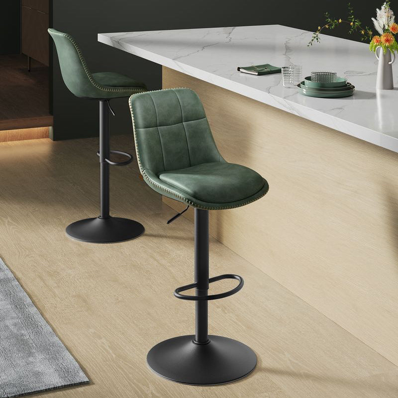 Set van 2 Barkrukken - Verstelbaar en 360° Draaibaar - Kunstleer - De Vries Meubels