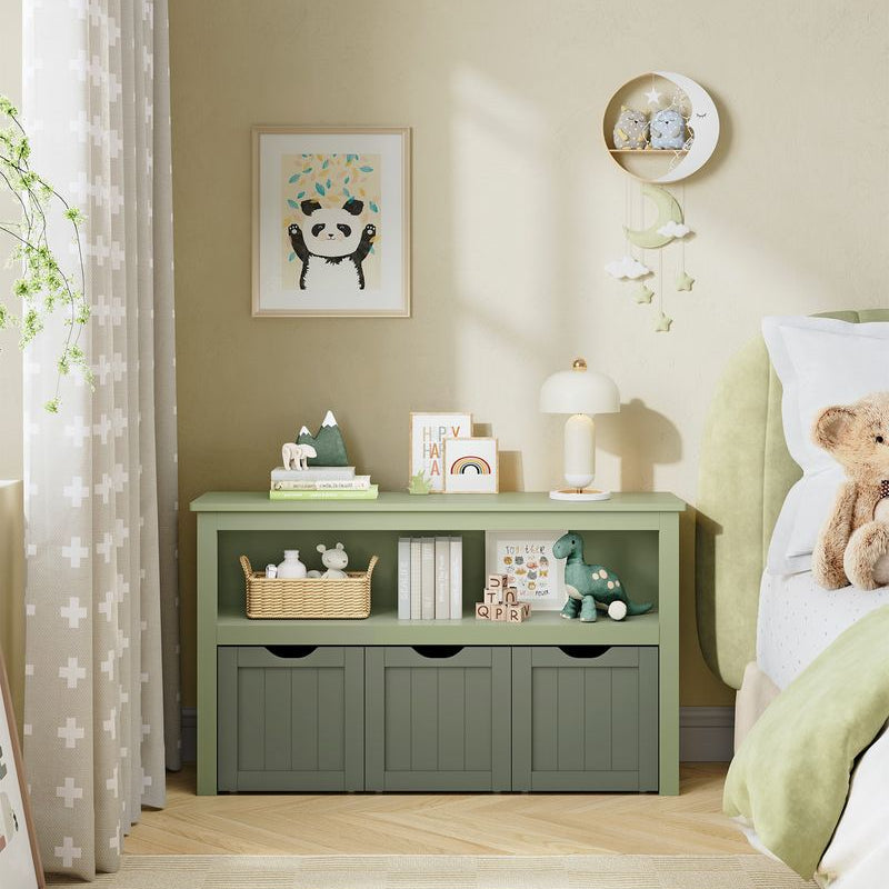 Speelgoedkast met 3 opbergbakken - Stijlvol en Praktisch - Kinderkamer - De Vries Meubels