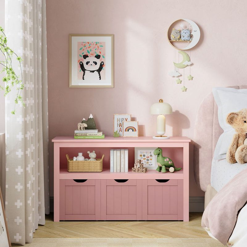 Speelgoedkast met 3 opbergbakken - Stijlvol en Praktisch - Kinderkamer - De Vries Meubels