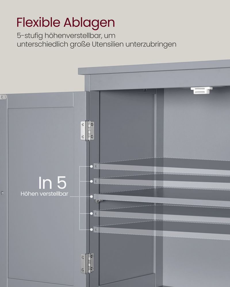 Stijlvolle badkamerkast met verstelbare opbergruimte - De Vries Meubels