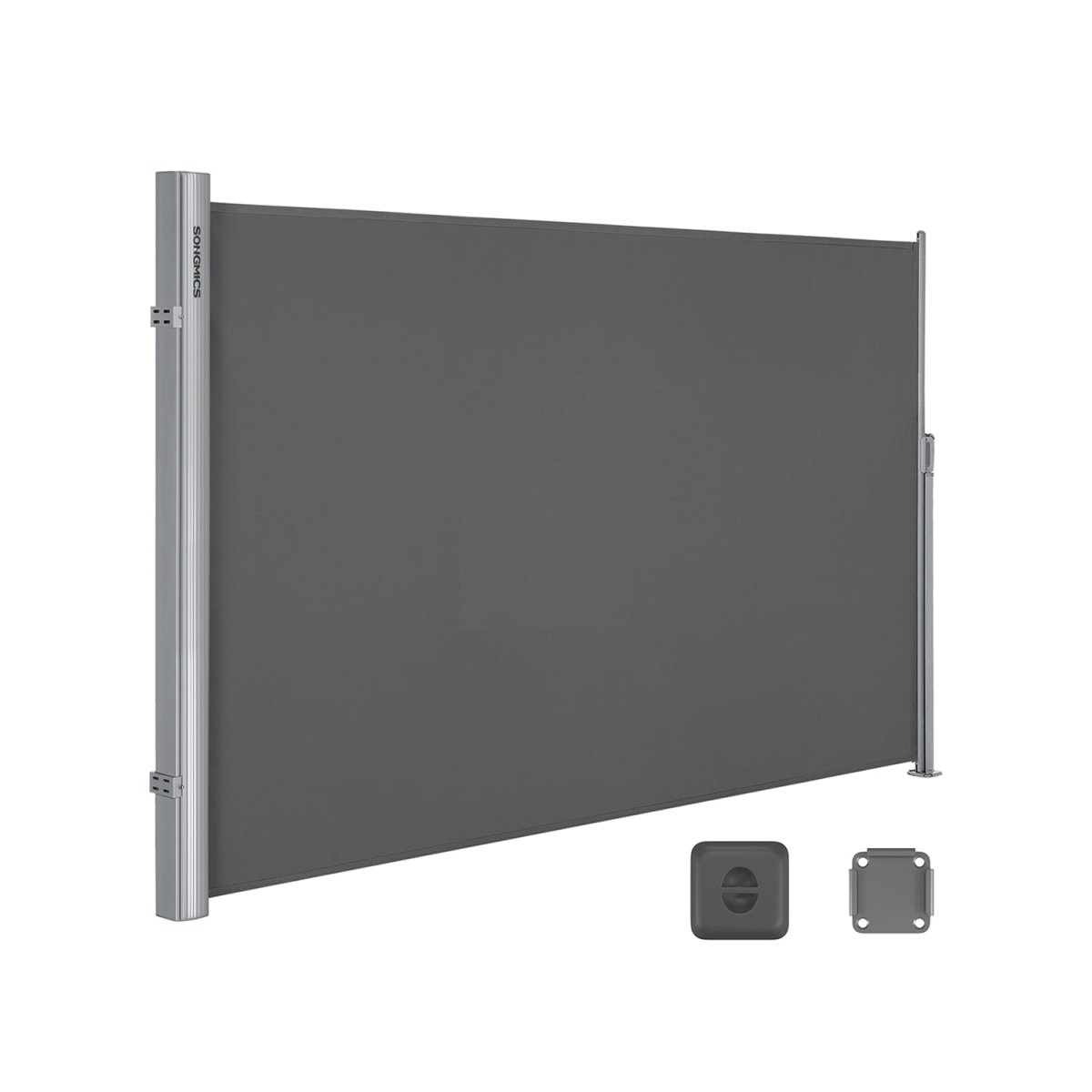 Tuinscherm - Uitschuifbaar Zijscherm - Balkonscherm - 180 x (300 - 350 - 400) cm - De Vries Meubels