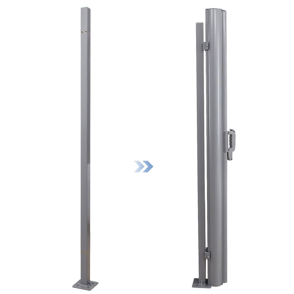 Vrijstaande Steunpaal voor Tuinscherm – Eenvoudige Installatie zonder Muur - De Vries Meubels