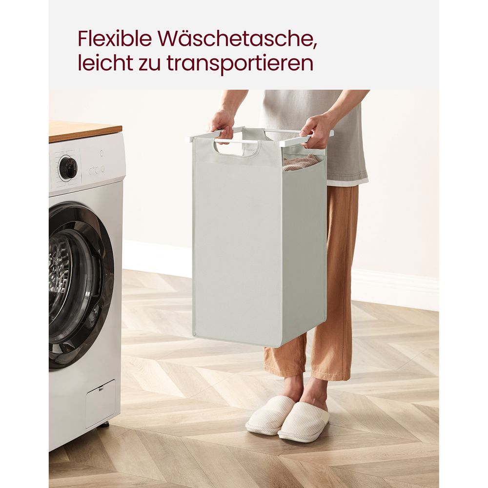 Wasmand en 2 Opbergplanken - Ideaal voor Wasgoed en Badaccessoires - De Vries Meubels