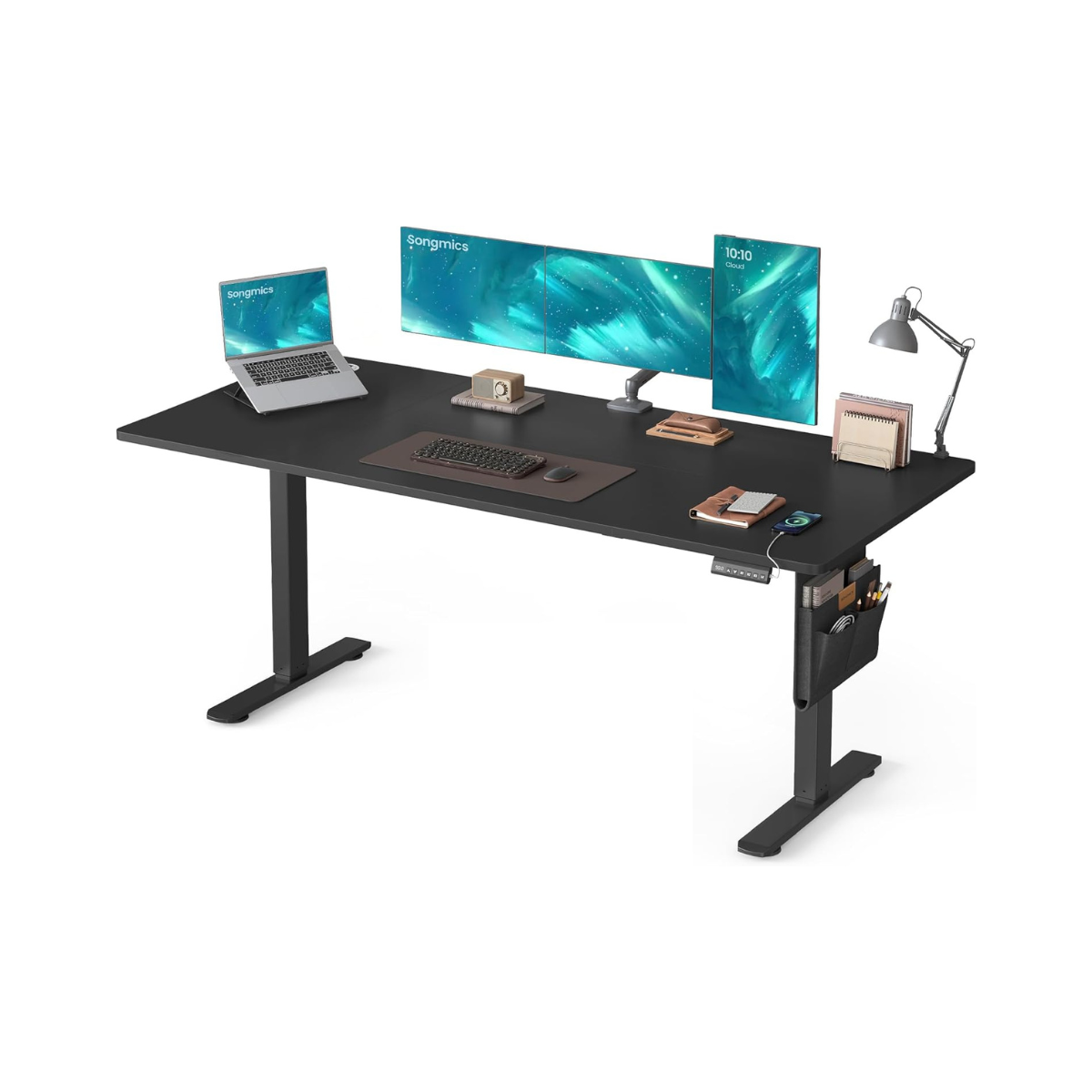 Elektrisch Zit-Sta Bureau 180 x 80 cm – In Hoogte Verstelbaar – Met Kabelbeheer