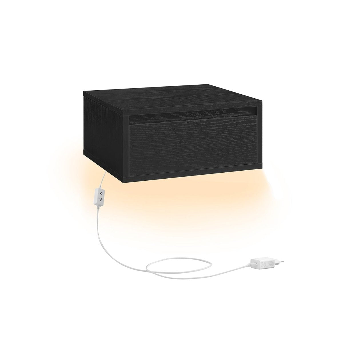 Zwevend Nachtkastje met LED - verlichting - Minimalistisch en Praktisch - De Vries Meubels