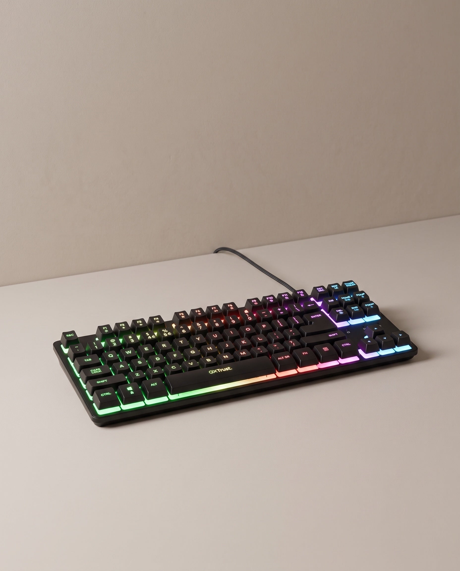 Trust GXT 833 Thado TKL-gamingtoetsenbord met RGB-verlichting