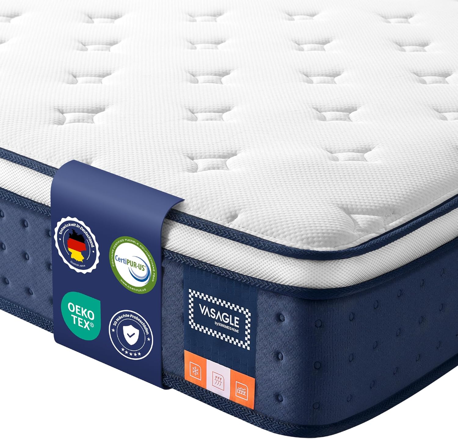 HOMERECOMMEND Bed 120 x 200 cm, zwevend visueel effect, bedframe met HOMERECOMMEND Bed 120 x 200 cm, zwevend visueel effect, bedframe met