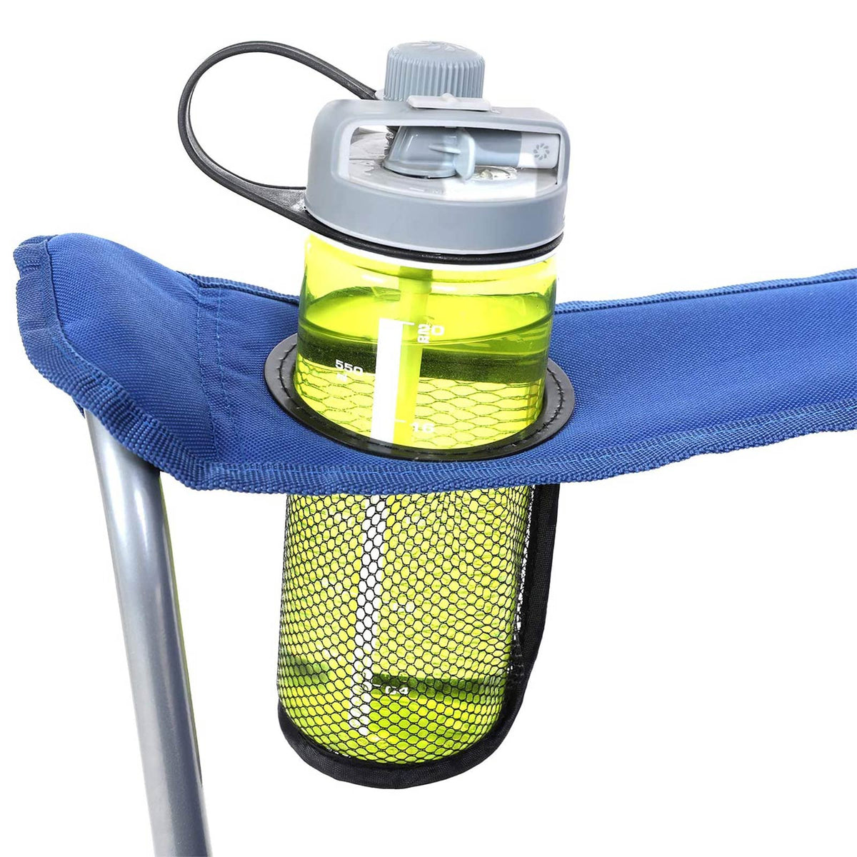 Campingstoel – Opklapbaar – Comfortabel en stevig – Bekerhouder – Maximaal draagvermogen 150 kg