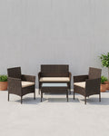 Tuinset met Rattanlook - Balkonset - Tuinstoelen met Tafeltje