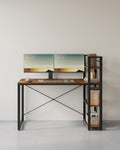 Bureau Industrieel 120 cm – Met 3 Legplanken – Links of Rechts Monteerbaar – Tot 50 kg