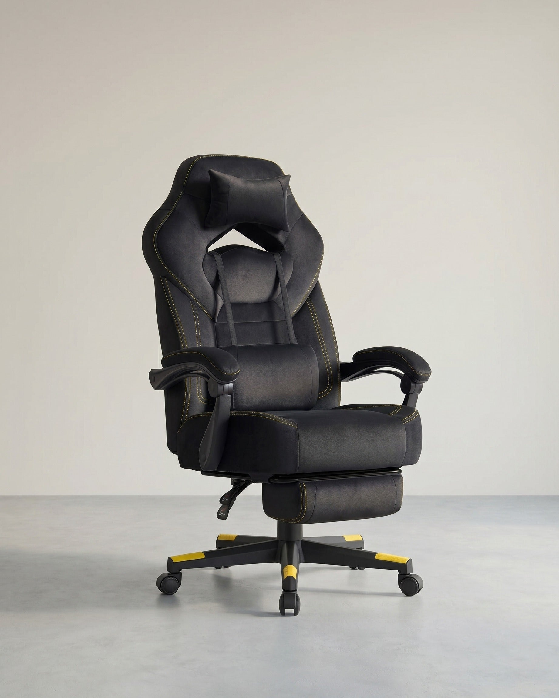 Gamestoel met Voetsteun – Ergonomisch – Kantelbaar – Extra Dik Zitvlak – In Hoogte Verstelbaar