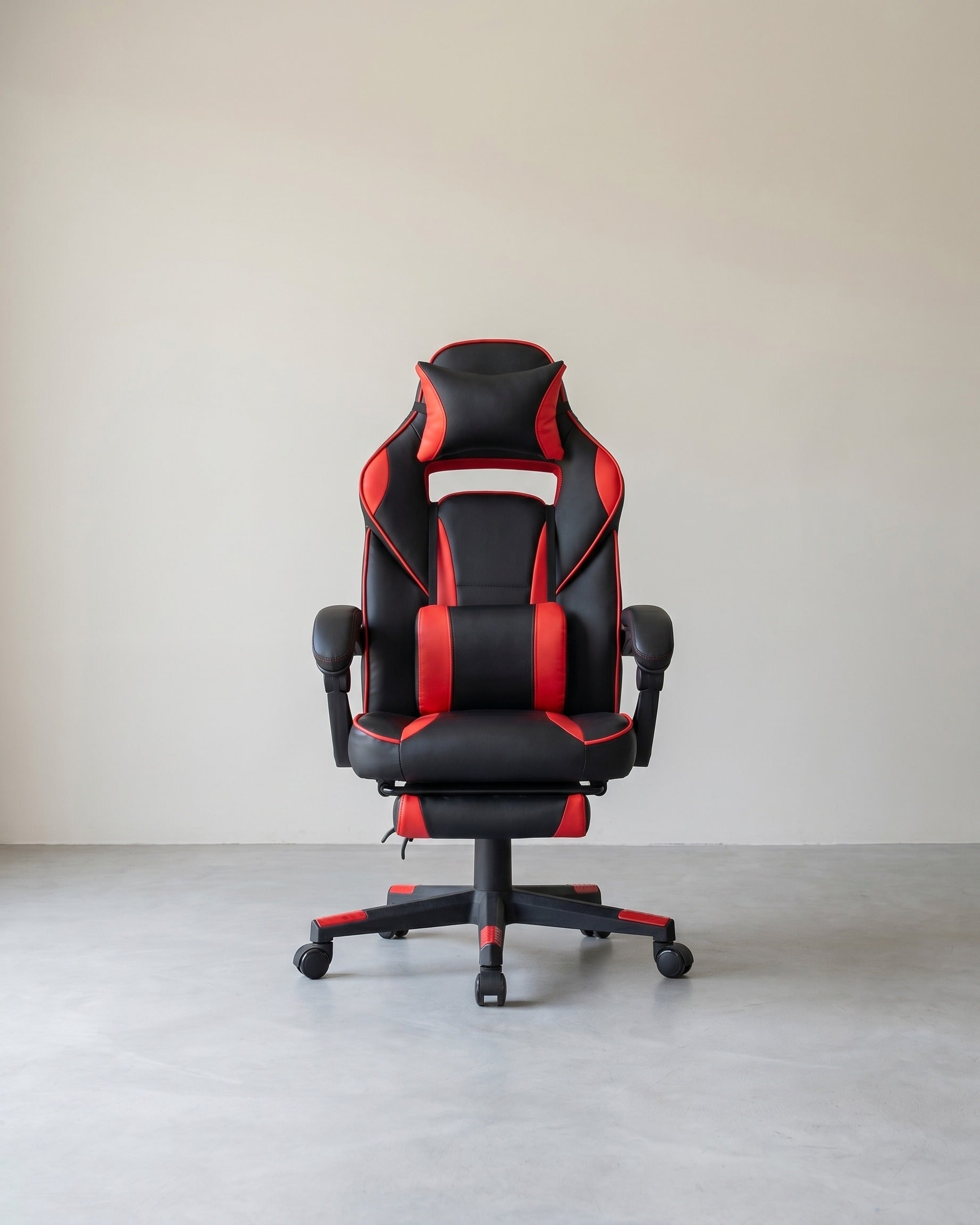 Gamestoel Ergonomisch – Met Hoofdkussen en Voetensteun – Verstelbaar