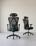 Ergonomische Bureaustoel – Verstelbare Hoofdsteun En Lendensteun – Mesh Office Chair – Belastbaar Tot 150 kg