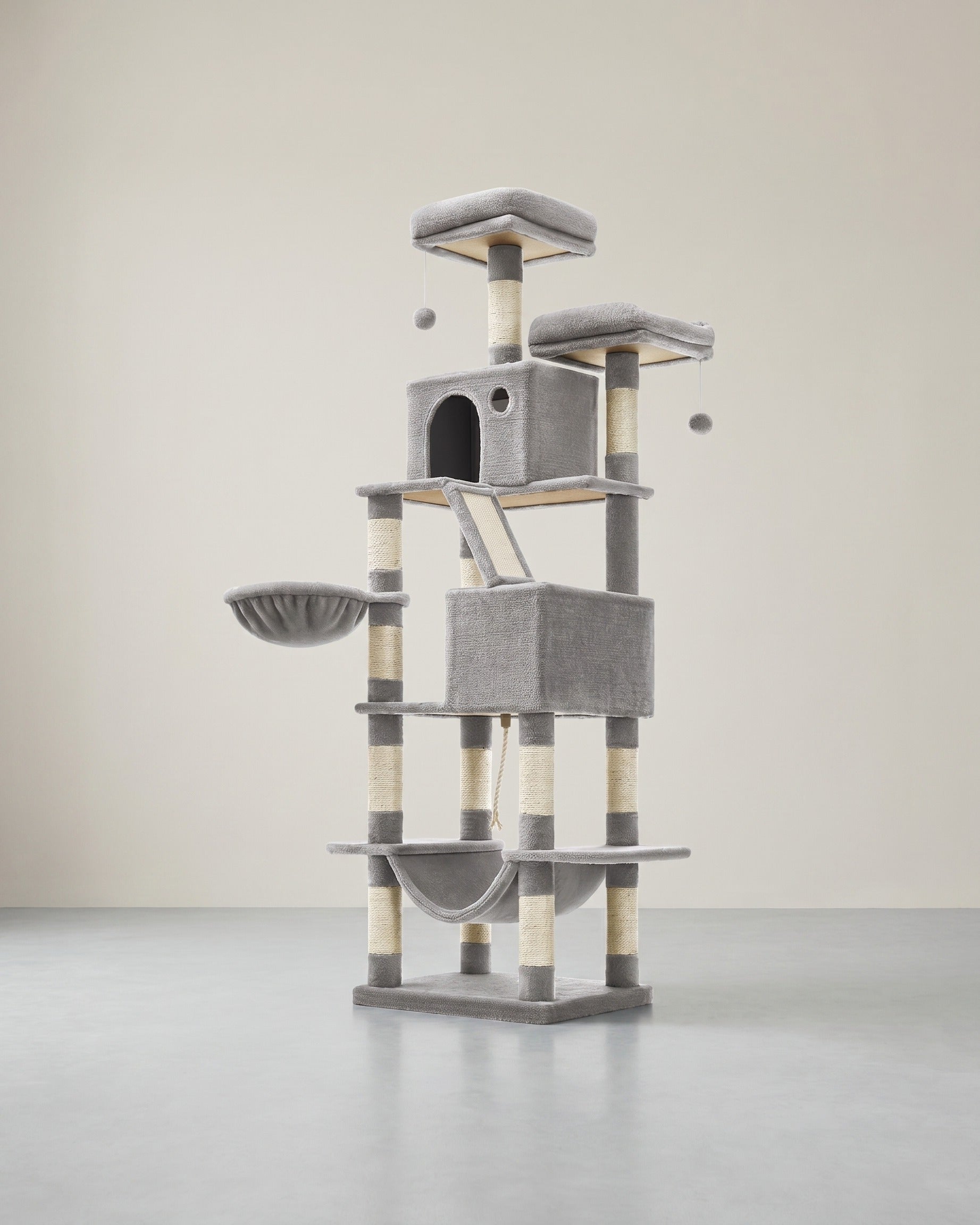Krabpaal 206 cm - De Ultieme Speel- en Rustplek voor Jouw Kat