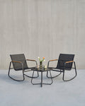 Tuinset 3-delig - Balkonset - 2 Stoelen met Bijzettafel