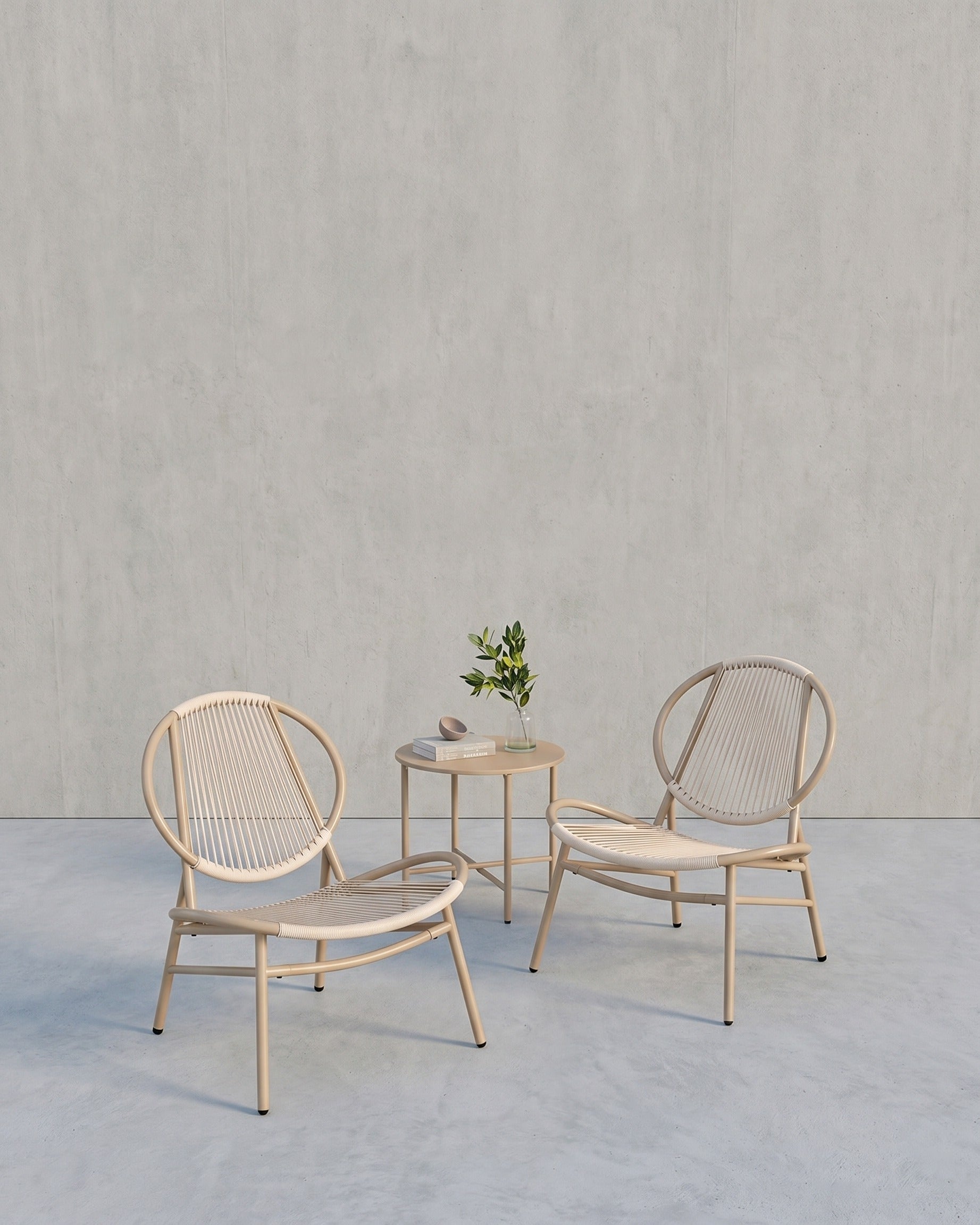 Balkonmeubelset - Set van 3 met tafel en 2 stoelen - Balkonset - Tuinset