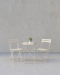 Balkonset 3-Delig – Opklapbare Tafel met 2 Stoelen – Weerbestendig Stalen Frame – voor Balkon & Terras