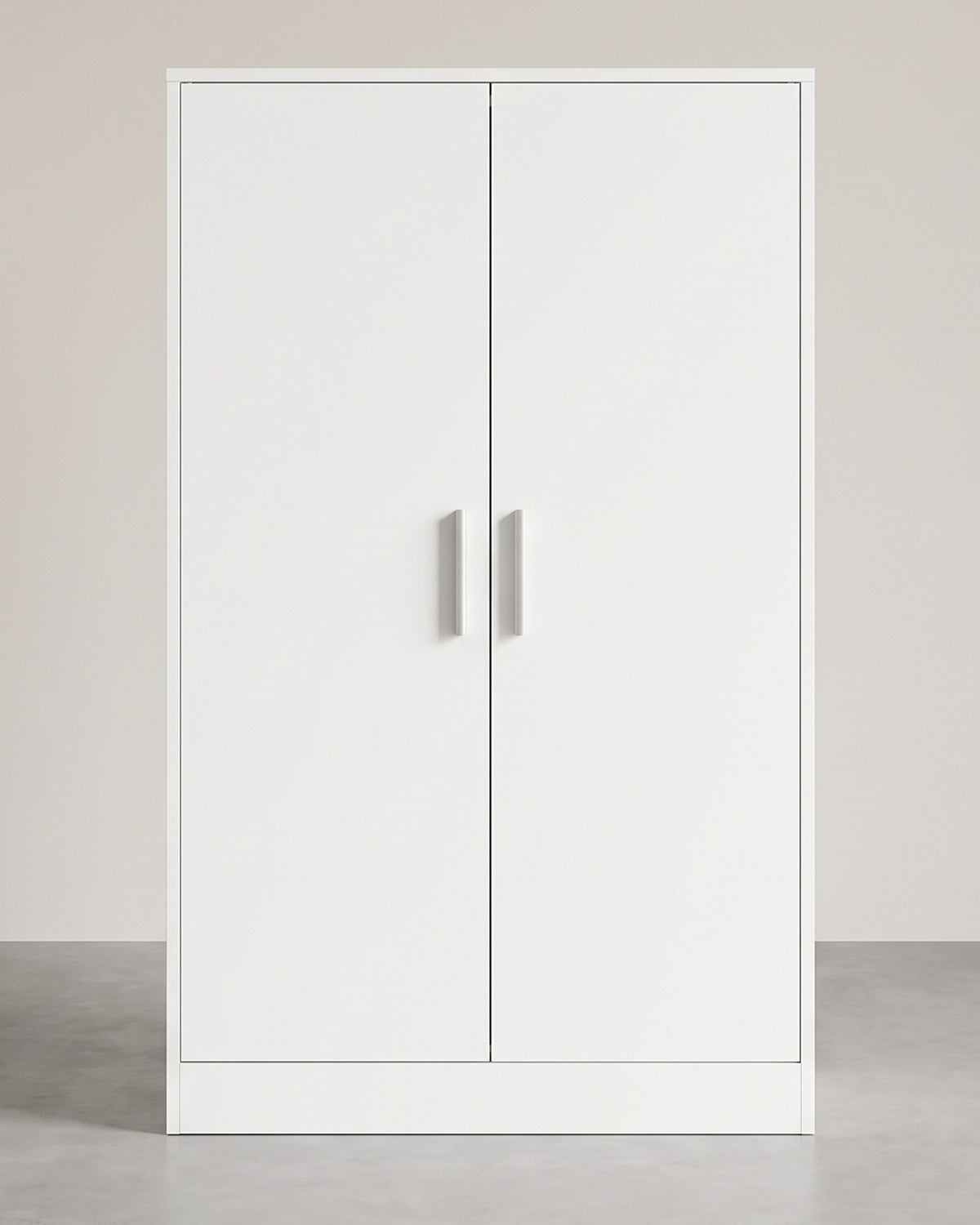 Schoenenkast met 2 Deuren – 5 Niveaus & 4 Verstelbare Planken – Tot Maat 46 – Wit – 90 cm