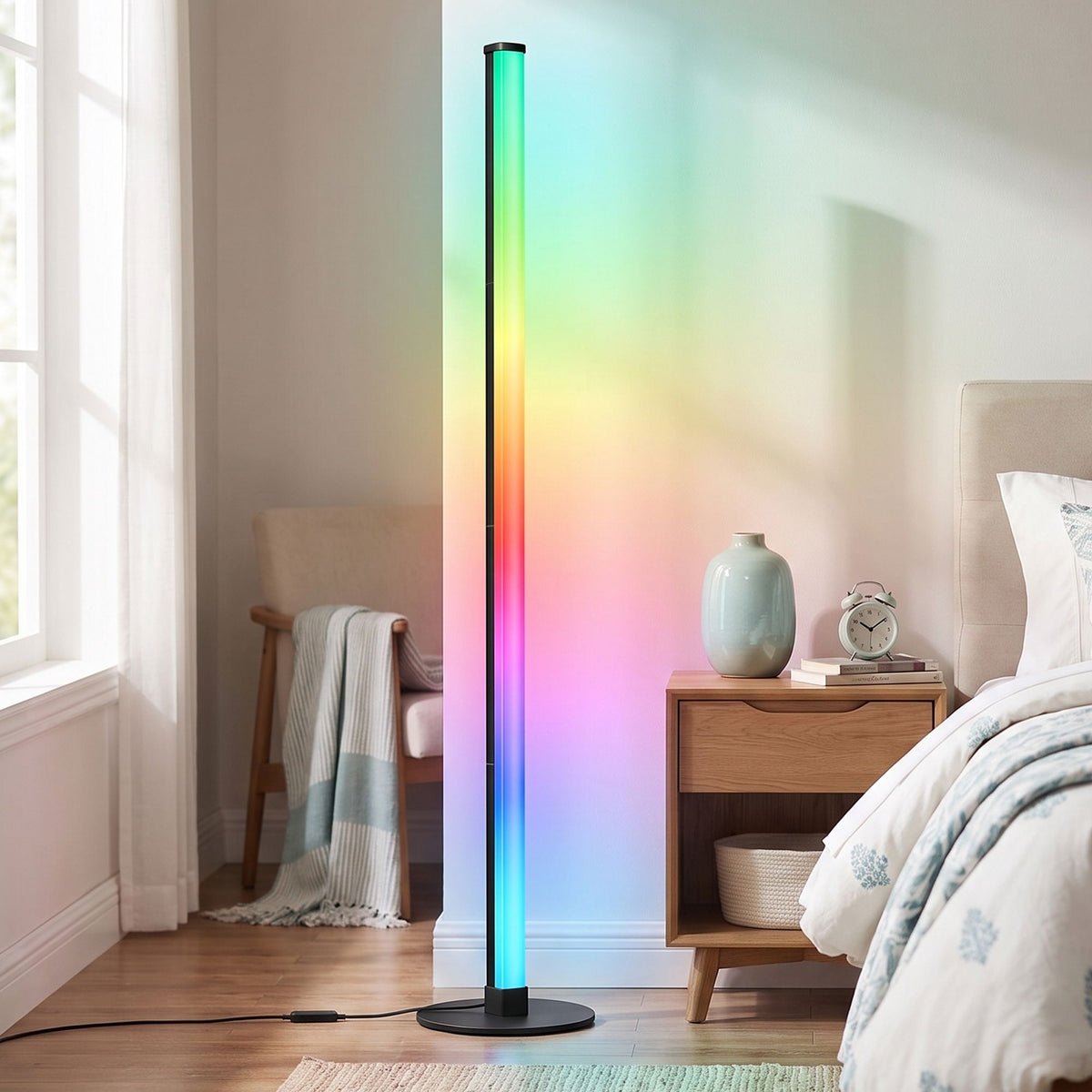 LED Vloerlamp Dimbaar - Indirect Sfeerlicht 1200 Lumen - Minimalistisch Design