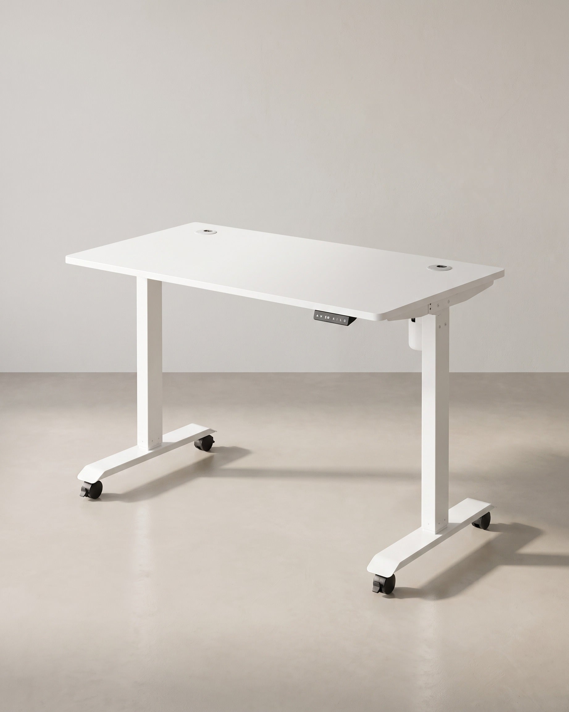 Zit Sta Bureau Elektrisch – Met Wieltjes – In Hoogte Verstelbaar – Ergonomisch