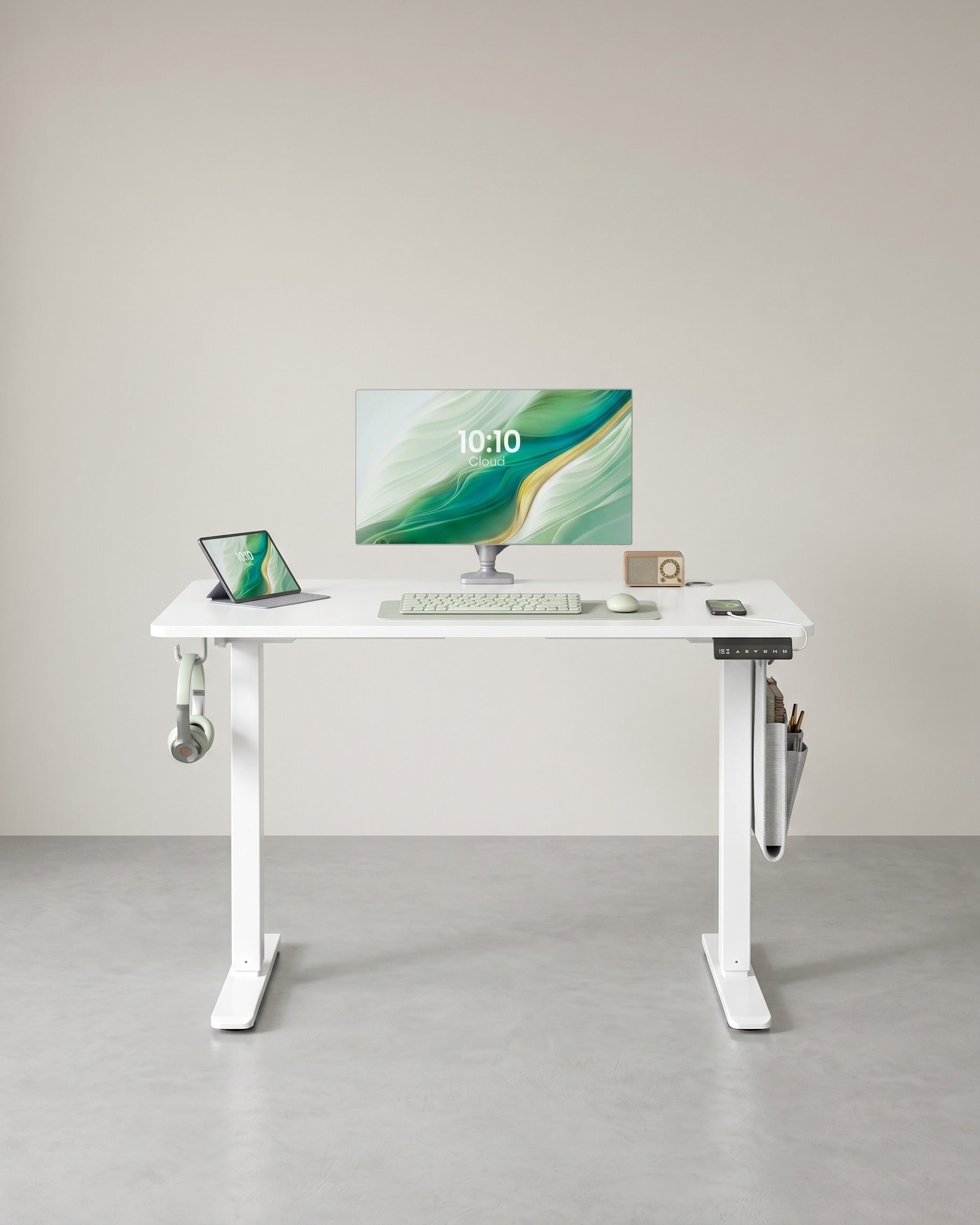 Zit Sta Bureau Elektrisch 100 x 60 cm – In Hoogte Verstelbaar – 4 Geheugenstanden