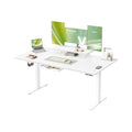 Bureau met Monitorstandaard Wit 160 x 80 cm