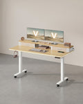 Zit Sta Bureau Elektrisch met LED – Gamebureau – Stopcontact & USB
