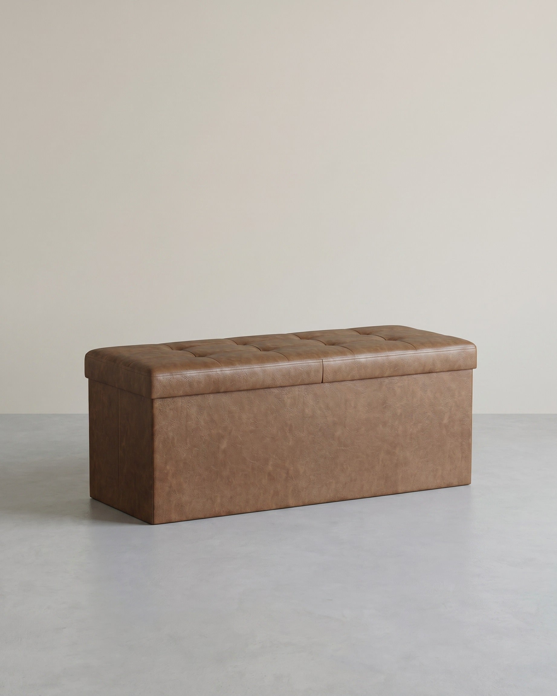 Opvouwbare Opbergbank 131 Liter - Hocker - Kunstleer