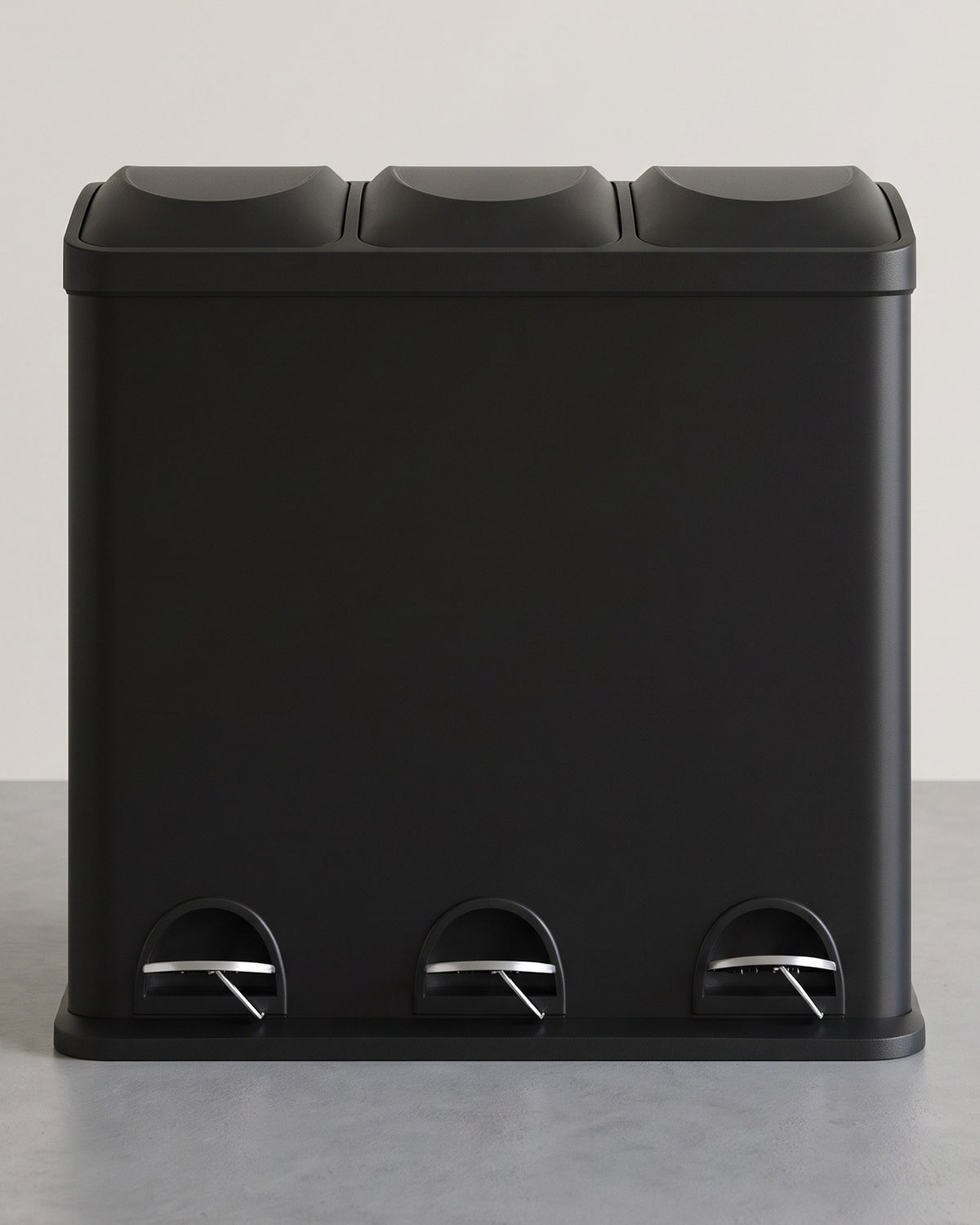 Afvalscheider met 3 Vakken – Pedaalemmer 54 Liter (3 x 18 L) – Uitneembare Binnenemmers – Voor Keuken