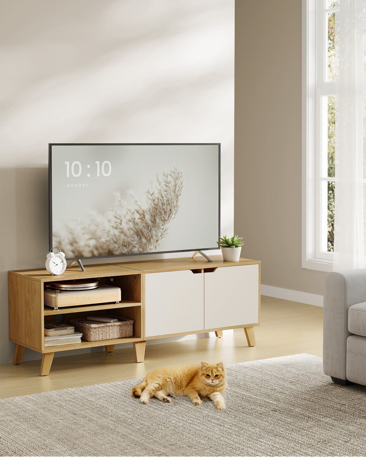 TV-Meubel – 1 of 2 Deuren – 120 of 140 cm Breed – Scandinavisch – met Open Vak