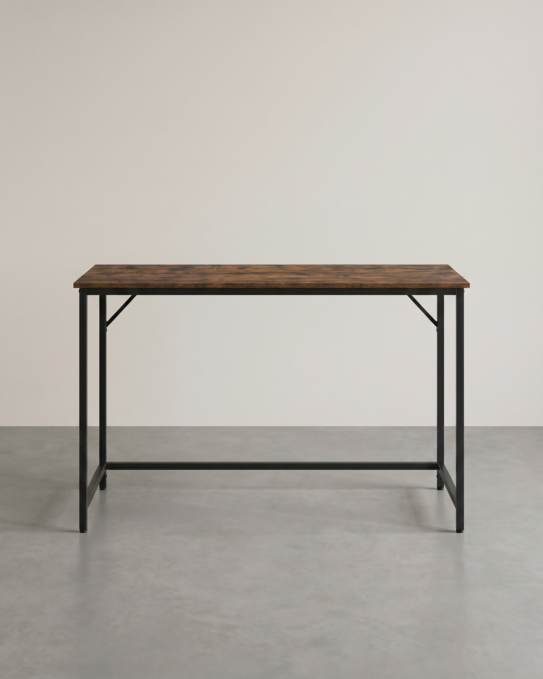Bureau Industrieel – Houtlook met Zwart Stalen Frame – Computerbureau tot 50 kg