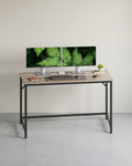 Bureau Industrieel – Houtlook met Zwart Stalen Frame – Computerbureau tot 50 kg