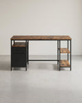 Bureau Vintage – Industrieel Design – Met Laden en Planken – Tot 50 kg