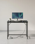 Gamebureau Compact – Met LED-Verlichting en Stopcontacten – Computerbureau