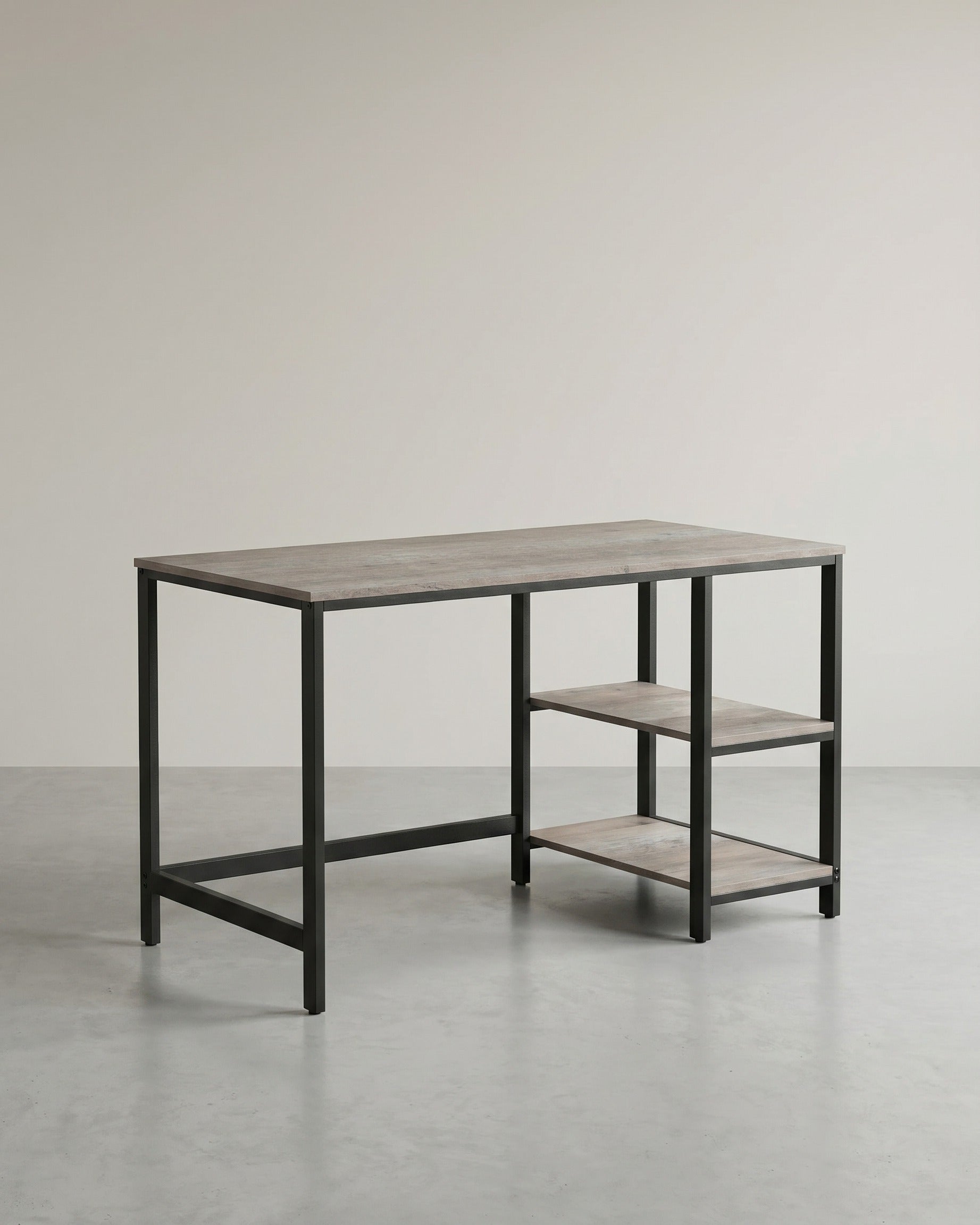 Bureau Industrieel – Computertafel met 2 Legplanken Links of Rechts