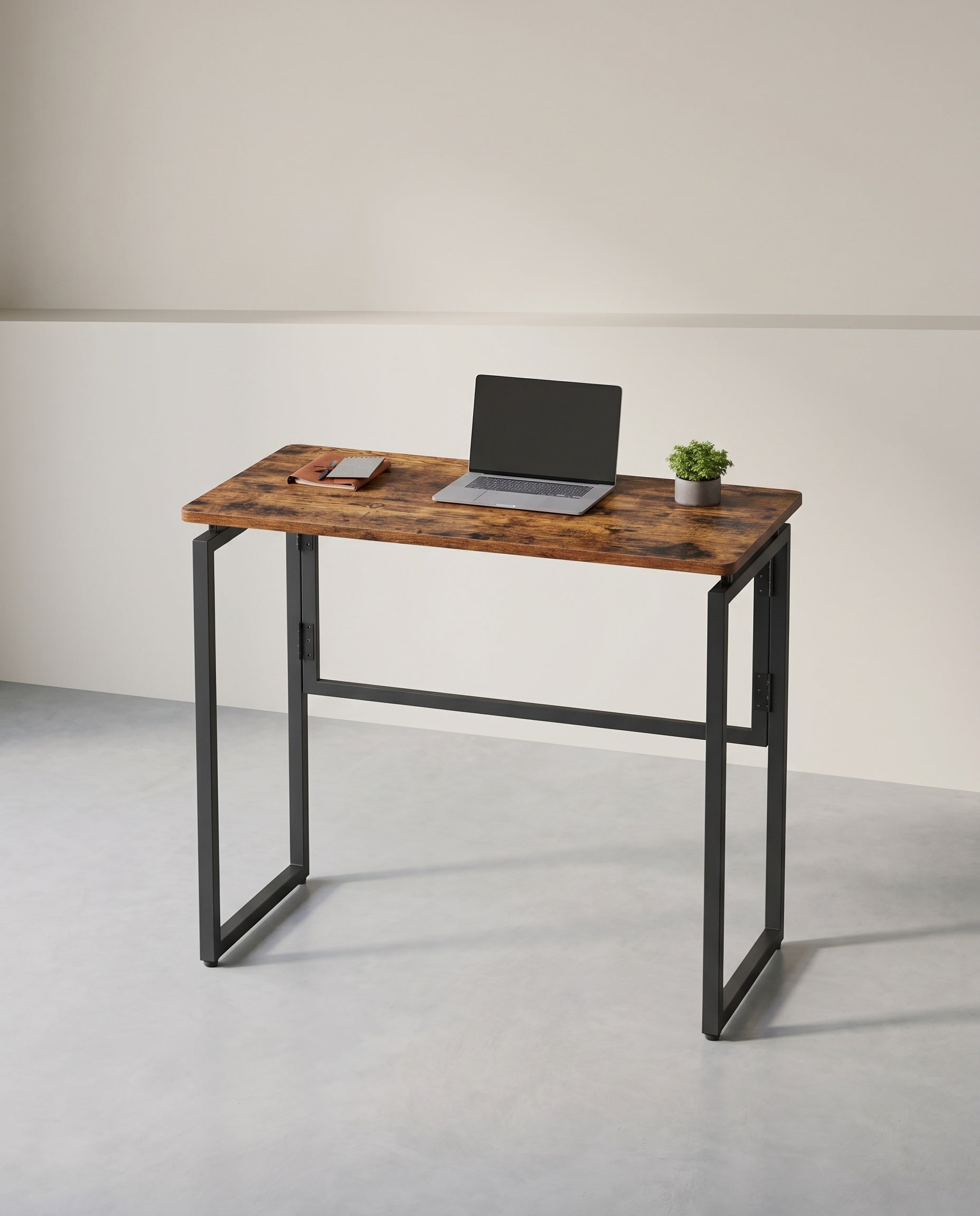Bureau Inklapbaar 80 cm – Computertafel met Afgeronde Hoeken – Voor Thuiswerkplek