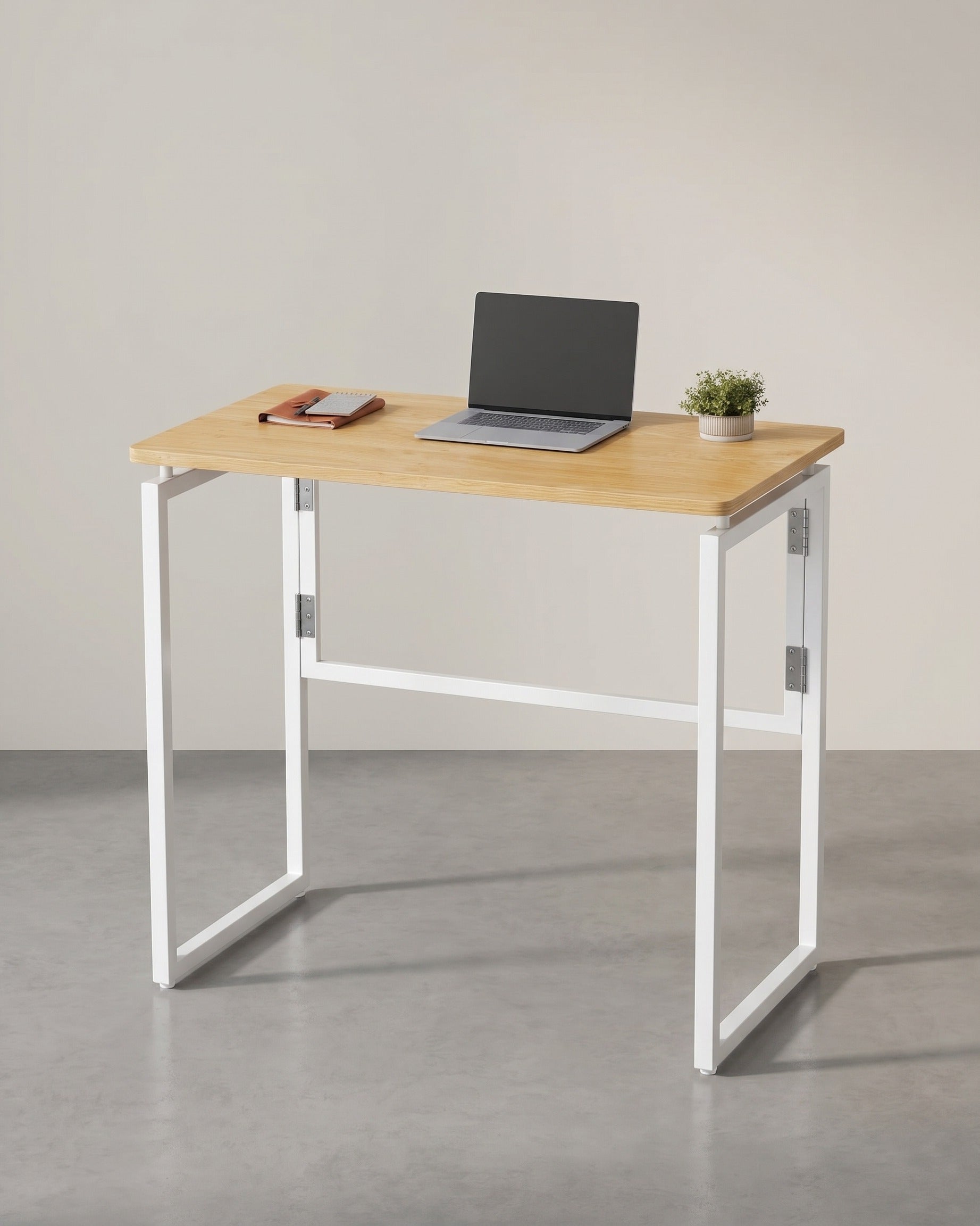 Bureau Inklapbaar 80 cm – Computertafel met Afgeronde Hoeken – Voor Thuiswerkplek