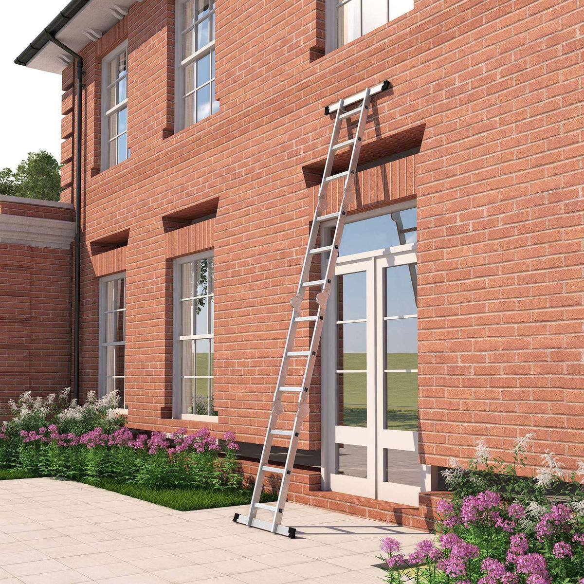 Multifunctionele Ladder 350 cm – Aluminium Vouwladder – Trap, Reikladder of Werkplatform