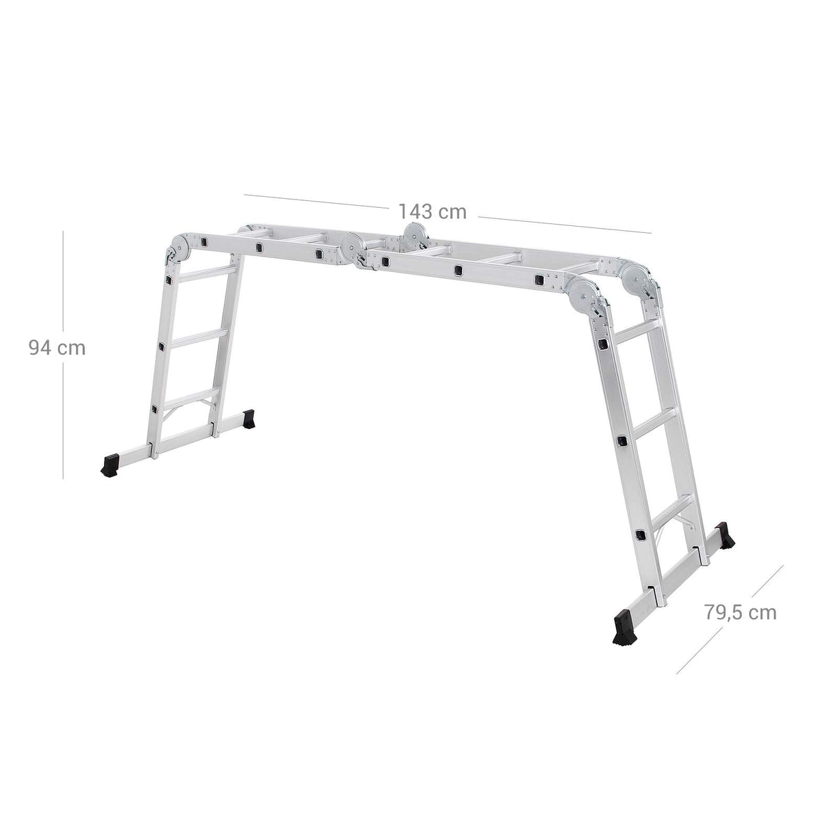 Multifunctionele Ladder 350 cm – Aluminium Vouwladder – Trap, Reikladder of Werkplatform