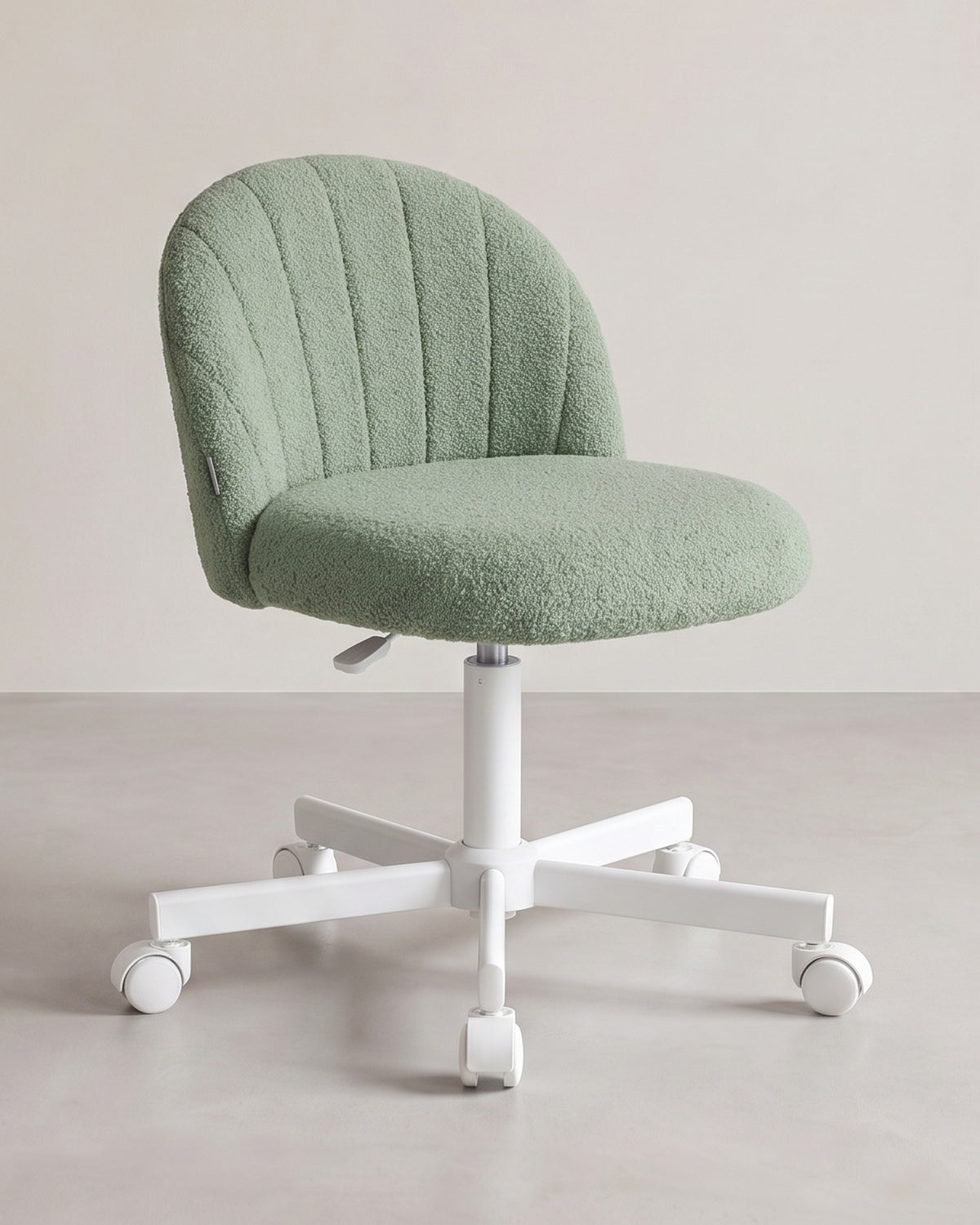 Bureaustoel Compact – Draaistoel met Zachte Bekleding – In Hoogte Verstelbaar – Ergonomische Rugleuning