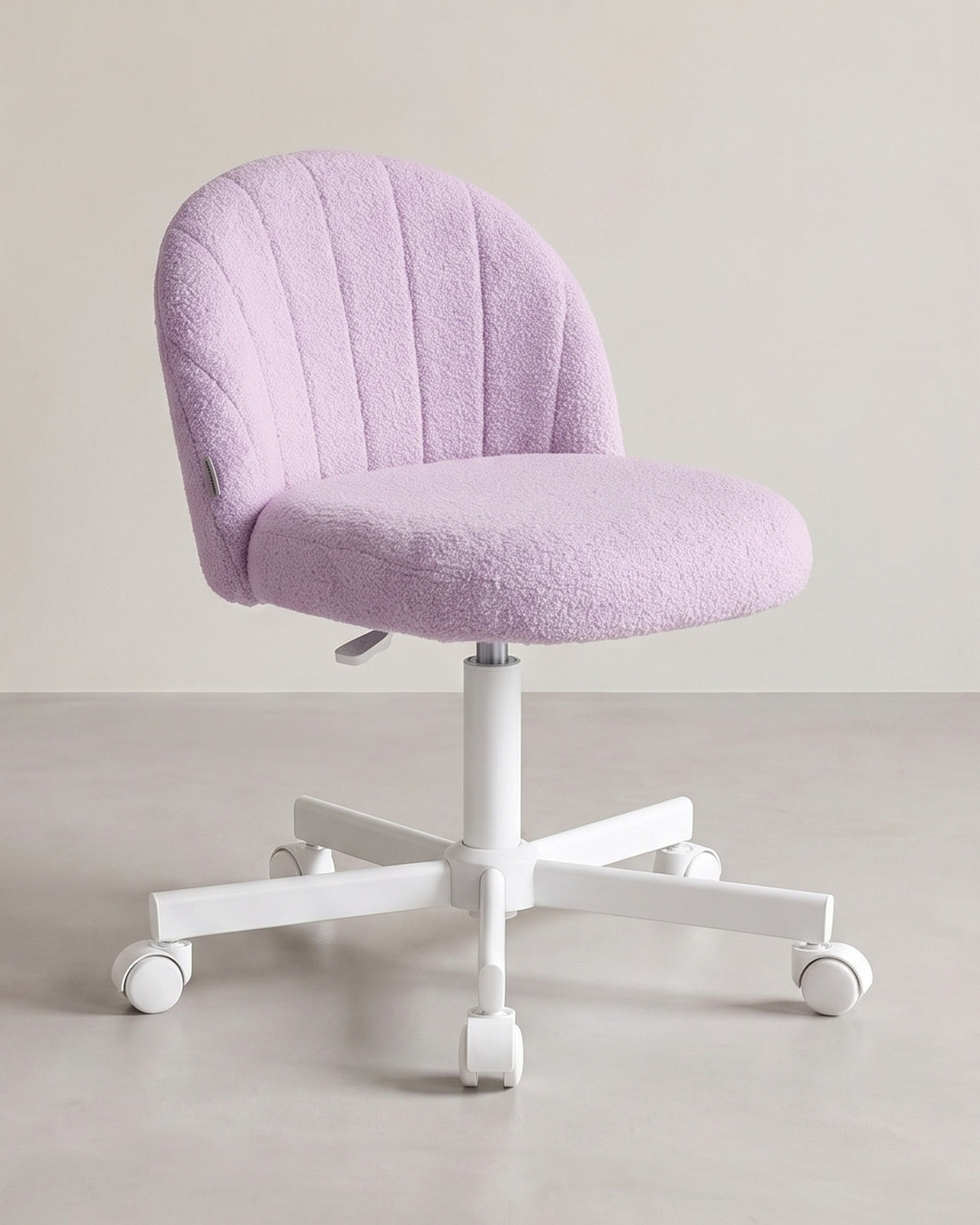 Bureaustoel Compact – Draaistoel met Zachte Bekleding – In Hoogte Verstelbaar – Ergonomische Rugleuning