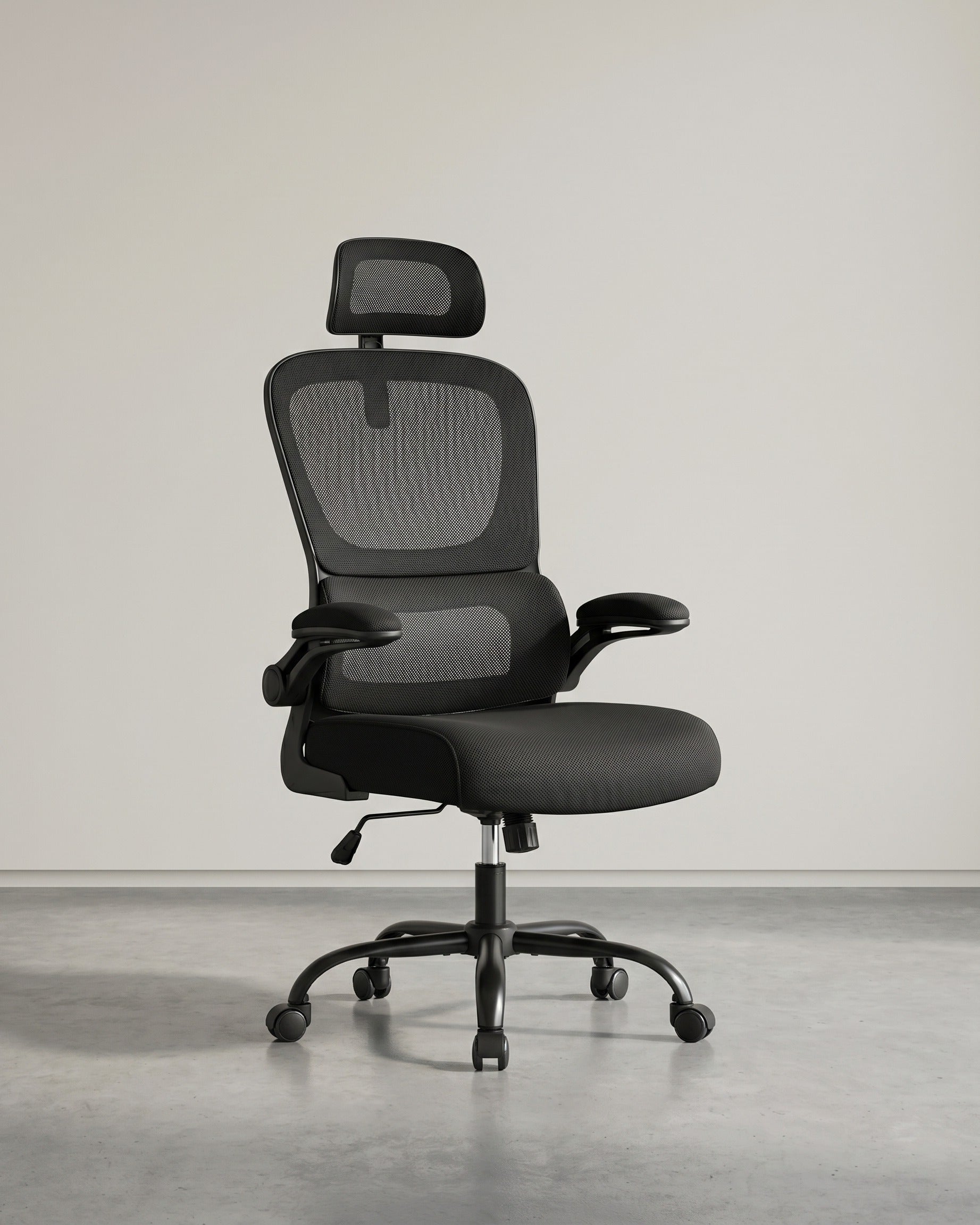 Ergonomische Bureaustoel – Mesh Rugleuning met Lendensteun – Verstelbare Hoofdsteun – Kantelbaar tot 120 kg