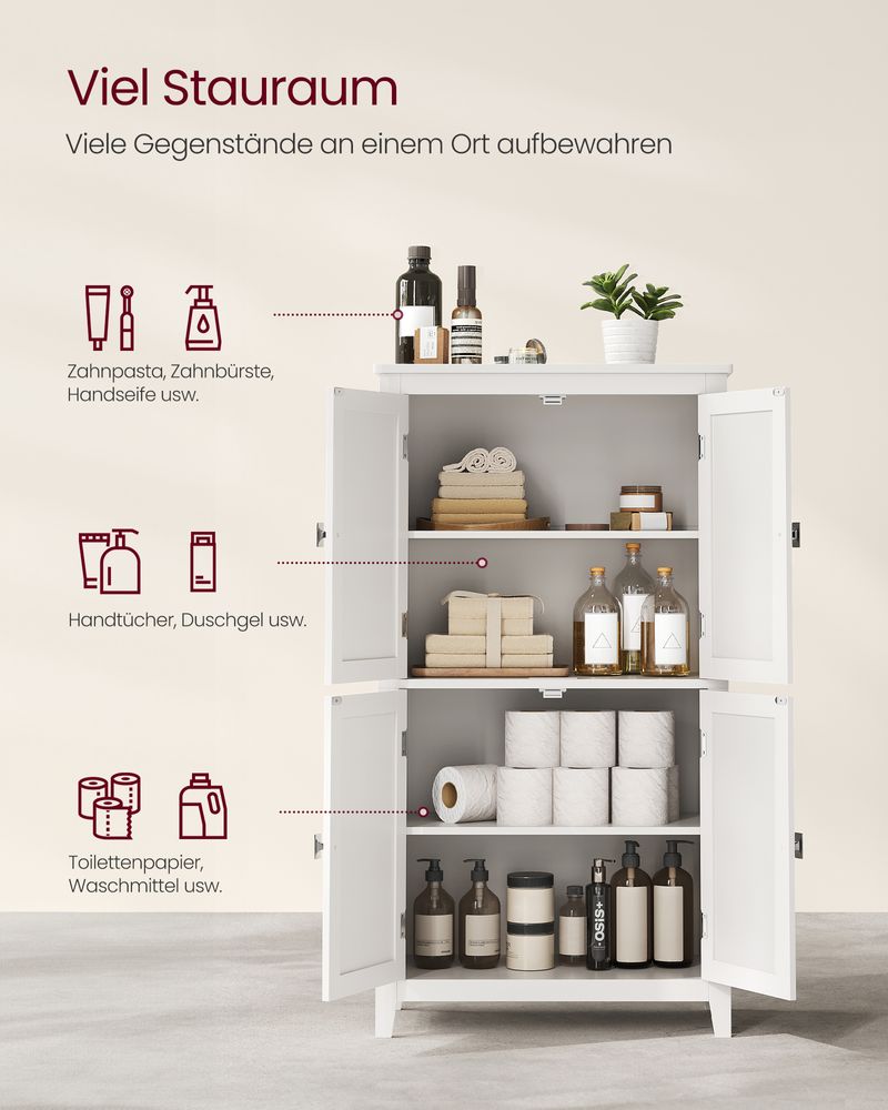Badkamerkast met Boven - en Onderkast – Ruime Opbergruimte en Verstelbare Planken - De Vries Meubels