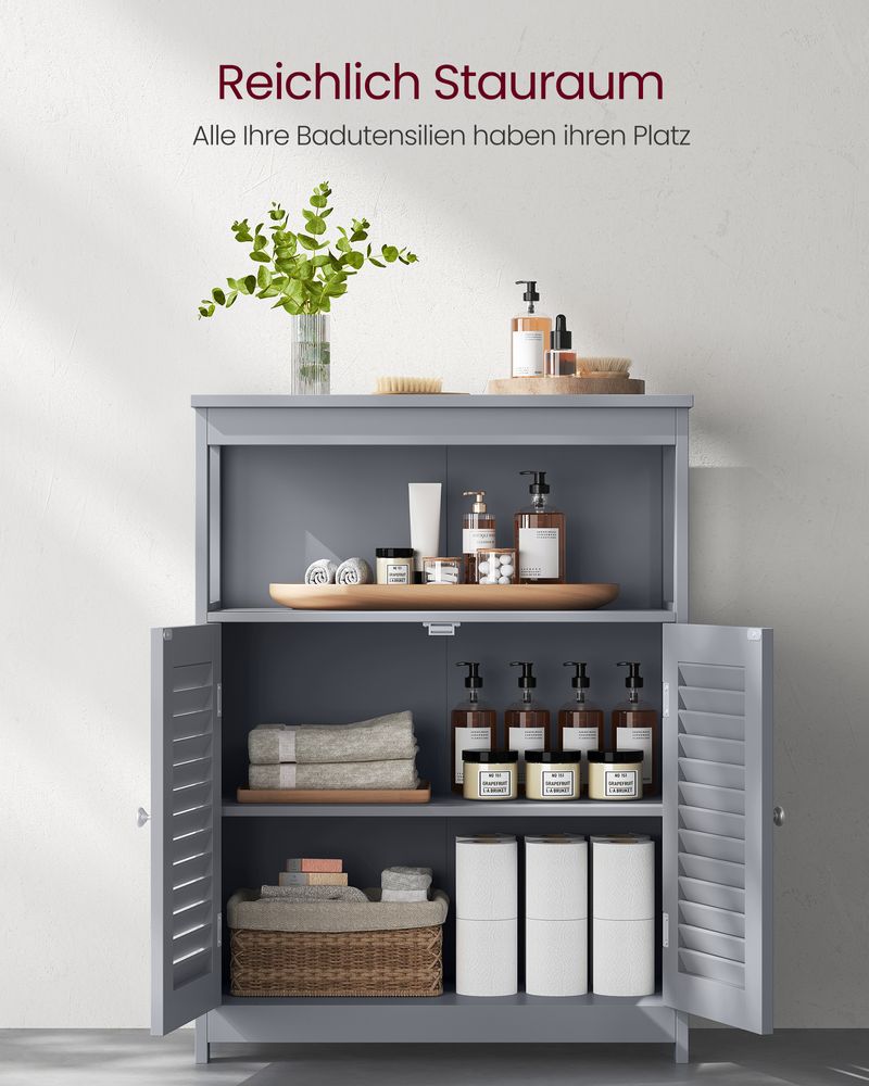 Badkamerkast met Lamellendeuren – Vochtbestendig en Praktisch - De Vries Meubels