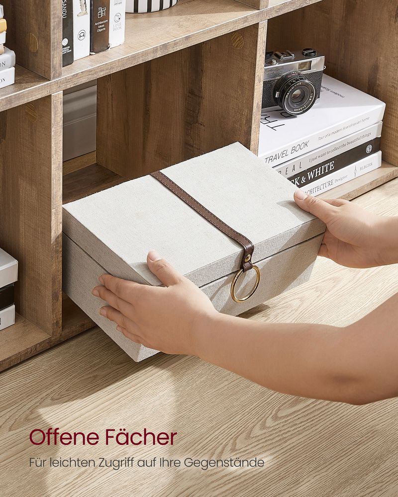 Boekenkast met 10 Open Compartimenten – Veelzijdige Roomdivider voor Boeken en Decoraties - De Vries Meubels